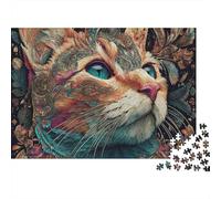 Adorable Cat Jigsaw Puzzle Extremely Difficult, Very Hard to Complete Suitable for Adults 300pcs (40x28cm)