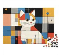 Adorable Cat Jigsaw Puzzle Extremely Difficult, Very Hard to Complete Suitable for Adults 300pcs (40x28cm)