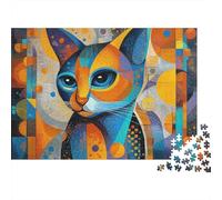 Adorable Cat Jigsaw Puzzle Fun Educational Game Suitable for All The Family High Difficulty But Not Boring 300pcs (40x28cm)