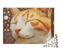 Adorable Cat Jigsaw Puzzle Fun Educational Game Suitable for All The Family High Difficulty But Not Boring 1000pcs (75x50cm)