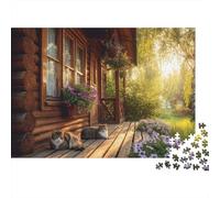 Adorable Cat Jigsaw Puzzle Fun Educational Game Suitable for All The Family High Difficulty But Not Boring 300pcs (40x28cm)