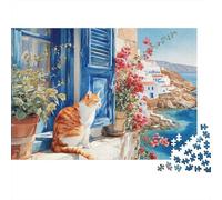 Adorable Cat Jigsaw Puzzle Suitable for Family Entertainment And Educational Puzzle Games Cool And Fun Super Difficult 500pcs (52x38cm)