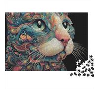 Adorable Cat Jigsaw Puzzles: A Delightful Pastime The Perfect Tool for Bonding 500pcs (52x38cm)