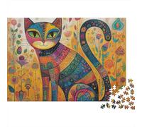 Adorable Cat Jigsaw Puzzles Extremely Challenging Perfect for Passing The Time Strengthen Bonds Suitable for All Ages 500pcs (52x38cm)