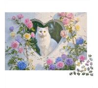 Adorable Cat Jigsaw Puzzles Extremely Challenging Perfect for Passing The Time Strengthen Bonds Suitable for All Ages 500pcs (52x38cm)