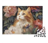 Adorable Cat Jigsaw Puzzles Extremely Challenging Perfect for Passing The Time Strengthen Bonds Suitable for All Ages 1000pcs (75x50cm)