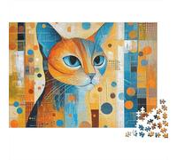 Adorable Cat Jigsaw Puzzles Extremely Challenging Perfect for Passing The Time Strengthen Bonds Suitable for All Ages 500pcs (52x38cm)