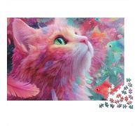 Adorable Cat Jigsaw Puzzles Extremely Challenging Perfect for Passing The Time Strengthen Bonds Suitable for All Ages 500pcs (52x38cm)
