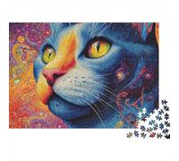Adorable Cat Jigsaw Puzzles Extremely Challenging Perfect for Passing The Time Strengthen Bonds Suitable for All Ages 500pcs (52x38cm)