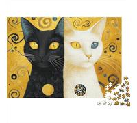 Adorable Cat Jigsaw Puzzles Extremely Challenging Perfect for Passing The Time Strengthen Bonds Suitable for All Ages 300pcs (40x28cm)