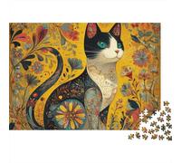 Adorable Cat Jigsaw Puzzles Extremely Challenging Perfect for Passing The Time Strengthen Bonds Suitable for All Ages 1000pcs (75x50cm)