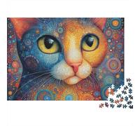Adorable Cat Jigsaw Puzzles Extremely Challenging Perfect for Passing The Time Strengthen Bonds Suitable for All Ages 300pcs (40x28cm)