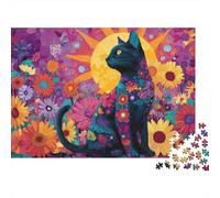 Adorable Cat Jigsaw Puzzles Extremely Challenging Perfect for Passing The Time Strengthen Bonds Suitable for All Ages 500pcs (52x38cm)