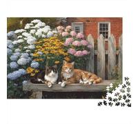 Adorable Cat Jigsaw Puzzles Extremely Challenging Perfect for Passing The Time Strengthen Bonds Suitable for All Ages 500pcs (52x38cm)