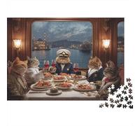 Adorable Cat Jigsaw Puzzles Extremely Challenging Suitable for All Ages And Genders Strengthens Bonds Passes The Time 500pcs (52x38cm)