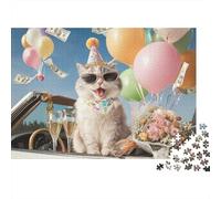 Adorable Cat Jigsaw Puzzles Extremely Challenging Suitable for All Ages And Genders Strengthens Bonds Passes The Time 500pcs (52x38cm)