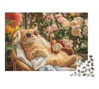 Adorable Cat Jigsaw Puzzles Highly Challenging Great Fun The Perfect Way to Pass The Time Decorative Puzzle Pieces 1000pcs (75x50cm)