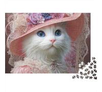 Adorable Cat Jigsaw Puzzles Highly Challenging Great Fun The Perfect Way to Pass The Time Decorative Puzzle Pieces 1000pcs (75x50cm)