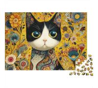 Adorable Cat Jigsaw Puzzles Highly Challenging Great Fun The Perfect Way to Pass The Time Decorative Puzzle Pieces 300pcs (40x28cm)