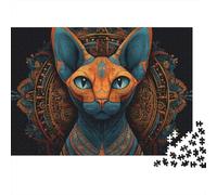 Adorable Cat Jigsaw Puzzles Highly Challenging Great Fun The Perfect Way to Pass The Time Decorative Puzzle Pieces 500pcs (52x38cm)