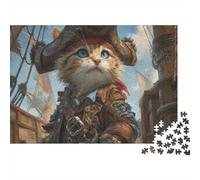 Adorable Cat Jigsaw Puzzles Highly Challenging Great Fun The Perfect Way to Pass The Time Decorative Puzzle Pieces 300pcs (40x28cm)