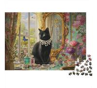 Adorable Cat Jigsaw Puzzles Highly Challenging Great Fun The Perfect Way to Pass The Time Decorative Puzzle Pieces 500pcs (52x38cm)