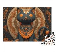 Adorable Cat Jigsaw Puzzles Highly Challenging Great Fun The Perfect Way to Pass The Time Decorative Puzzle Pieces 1000pcs (75x50cm)