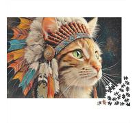 Adorable Cat Jigsaw Puzzles Moderately Challenging Ideal for Decorative Display Perfect for Passing The Time 1000pcs (75x50cm)