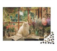 Adorable Cat Jigsaw Puzzles Suitable for Teenagers And Adults Cool And Fun Extremely Challenging 500pcs (52x38cm)