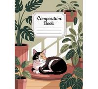 Adorable Cat Lover Composition Book: 120 Pages Notebook, with Pastelcartoon Cover Design, suitable for Drawing, Ideas, Women, Girls, Writers, ... suitable for Drawing, Ideas, Women, Girls, Wr