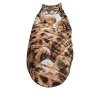 Adorable Cats Envelopes Sleeping Bag, Adult Plush Cat Sleeping Bag 69in *32in, Soft, Thick and Warm, for Winter (B)