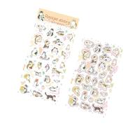 Adorable Cats Face Shaped Sticker Variety Pack Paper Texture Suitable for Crafting Bullets Journal Decoration Safe Cats Sticker Sheets