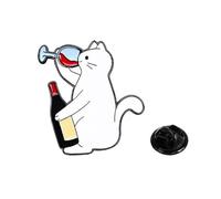 Adorable Cats Shape Lapel Pin Stylish Brooch for Clothes and Bagsfor Friend and Festival Jewelry