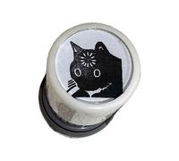 Adorable Cats Shape Stamp with User Friendly Texture Creative Small Round Seals for Document Marking and Projects Cute Cats Office Stamp