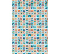 Adorable Checkered Hearts Notebook in Teal and Pink: 6x9" Lined Journal with Checkered Hearts in Shades of Teal Blue and Peachy Pink