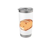 Adorable Chibi Capybara Bread Loaf Shape Kawaii Cute Funny Stainless Steel Insulated Tumbler