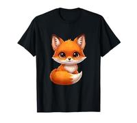 Adorable Chibi Fox with Big Eyes Kawaii Style T-Shirt