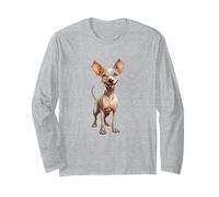Adorable Chihuahua Portrait for Dog Lovers Everywhere Long Sleeve T-Shirt