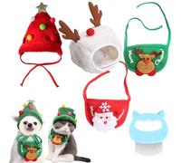 Adorable Christmas Tree Pom-Pom Hat, Celery Pets Dog Santa Hat, Christmas Green Velvet Headdress Hat For Dogs, Funny Soft Pet Hat For Dogs, Cat, Christmas Dog Hats For Christmas Party (H,M)