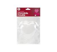 Adorable Clear Heart Shaped Chocolate Molds - (Pack of 4) - Durable Material - Perfect for Romantic Gifts