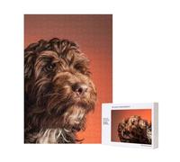 Adorable Cockapoo Dog,300 Pieces Wooden Jigsaw Family Game Jigsaw Puzzles for Adults Teens