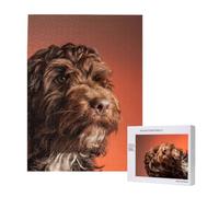 Adorable Cockapoo Dog,500 Pieces Wooden Jigsaw Family Game Jigsaw Puzzles for Adults Teens
