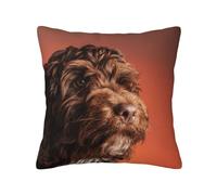 Adorable Cockapoo Dog, Pillow Cover Decorative Throw Pillowcase Soft Polyester Cushion Covers 45x45 cm
