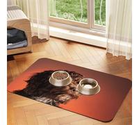Adorable Cockapoo Dog,Waterproof Pet Feeding Mat,PU Leather Placemats for Cat Dog Water Bowl,Food Mats,30x45cm