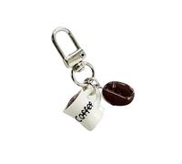 Adorable Coffee Mug Keyring Resin Material Resin Coffee Keychain for Friends Family Coworkers and Coffee Lovers
