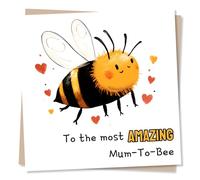 Adorable Congratulations Card For New Mother Expecting - Mum-To-Bee - Heartfelt, Cute, Baby - Pregnant, Pregnancy - For Women, Woman, Friend, Bestie, Loved One, Relative, Other