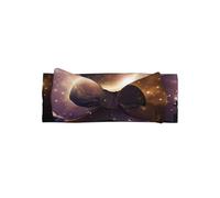 Adorable Cosmic Shining Planet Print Baby Bow Headband â€“ Stretchy for Newborns, Infants & Toddlers â€“ Perfect Full Moon Gift