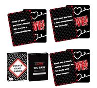 Adorable Couple Card Game, Interactive Relationship Task Deck, Reusable 50 Sheets Fun Challenge Cards, Romantic Adult Tabletop Date Night, Bonding Activities for 18+