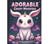 Adorable Creepy Monsters: A Spooky Cute Coloring Book with 50 Fantasy Animals for Relaxation, Anxiety, and Stress Relief | An Adult Coloring Book featuring Creepy Kawaii Creatures