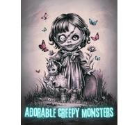 Adorable Creepy Monsters Coloring Book: Easy Halloween Coloring Activity for Fun and Relaxation. 55 Spooky Gothic Cute Kawaii Creatures Monsters and Animals for Adults and Teens